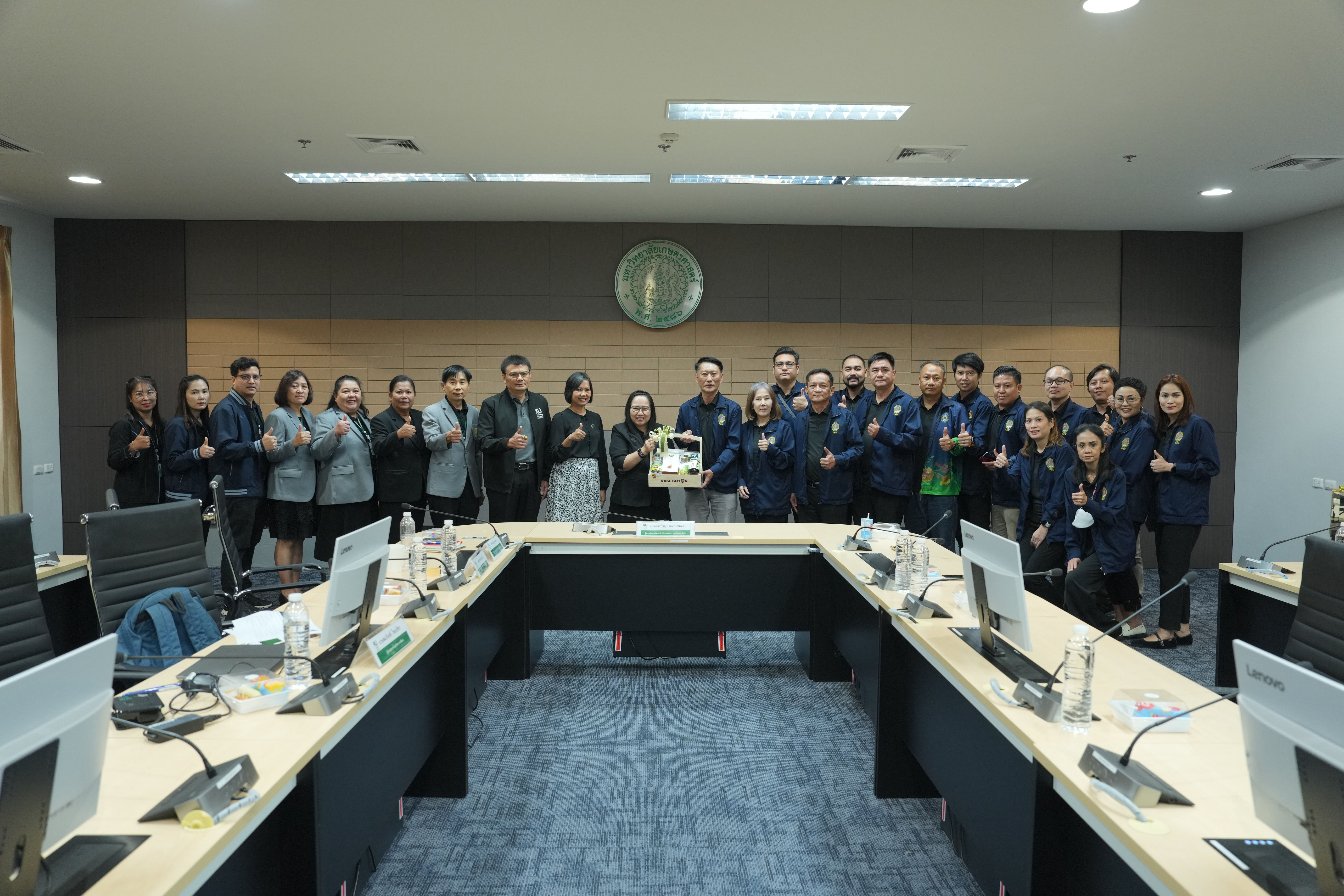 ม.เกษตร กำแพงแสน ต้อนรับคณะศึกษาดูงาน มรภ.เทพสตรี แลกเปลี่ยนองค์ความรู้ด้านบริหารทรัพยากรบุคคล