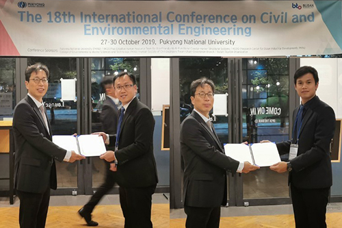 อาจารย์และนิสิตบัณฑิตศึกษาโยธาคว้ารางวัลในการประชุมวิชาการนานาชาติ ICCEE2019 ณ ประเทศเกาหลีใต้